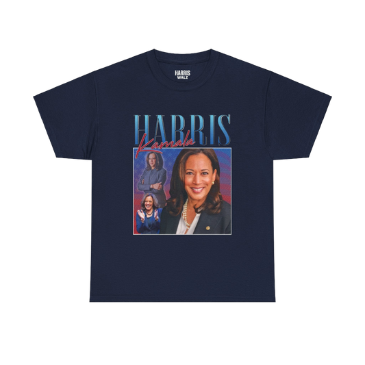 Kamala Harris Merch - Kamala Harris Signature Vintage Navy Tee