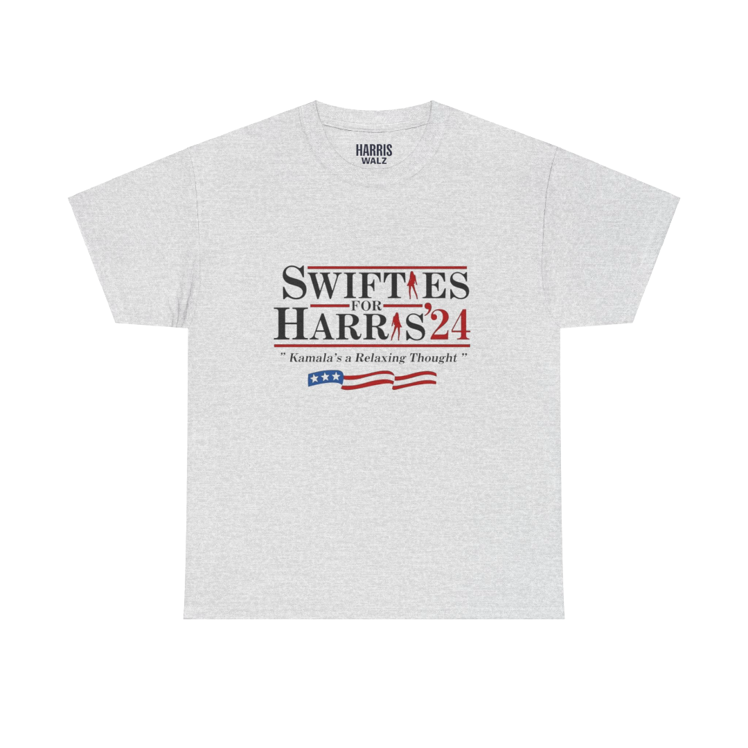 Kamala Harris For Swifties Merch - Kamala Harris For Swifties Swifties For Harris White Tee